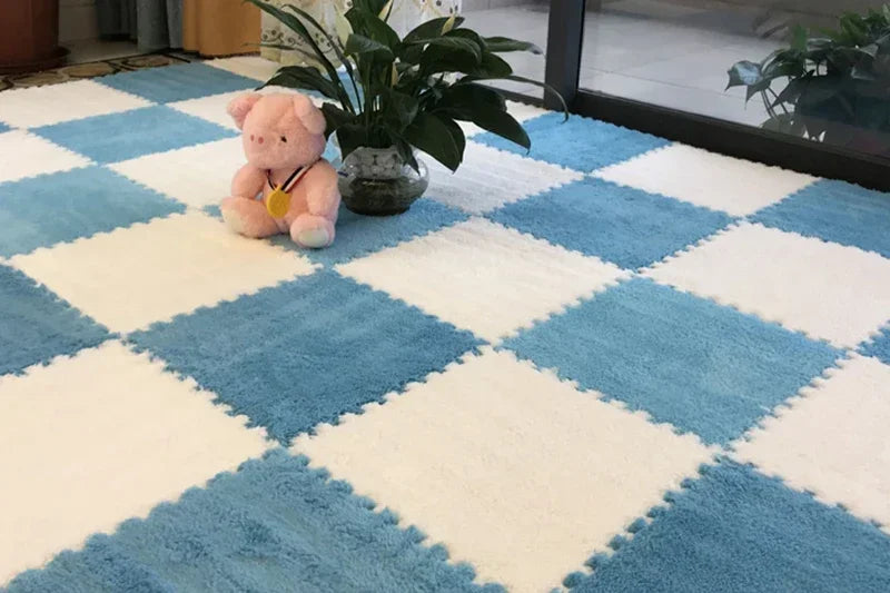 10/20Pcs Soft Plush Children's Mat Baby Play Mat Baby Toys Eva Foam Puzzle Carpet in Children's Room Keep Warm Playmat Floor Mat