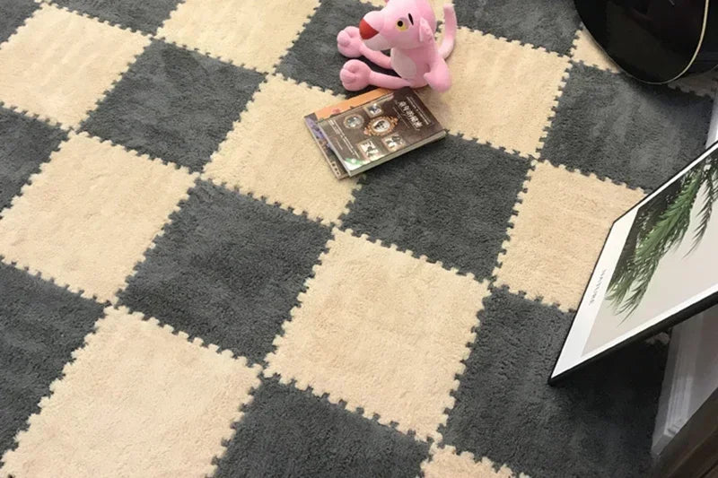 10/20Pcs Soft Plush Children's Mat Baby Play Mat Baby Toys Eva Foam Puzzle Carpet in Children's Room Keep Warm Playmat Floor Mat